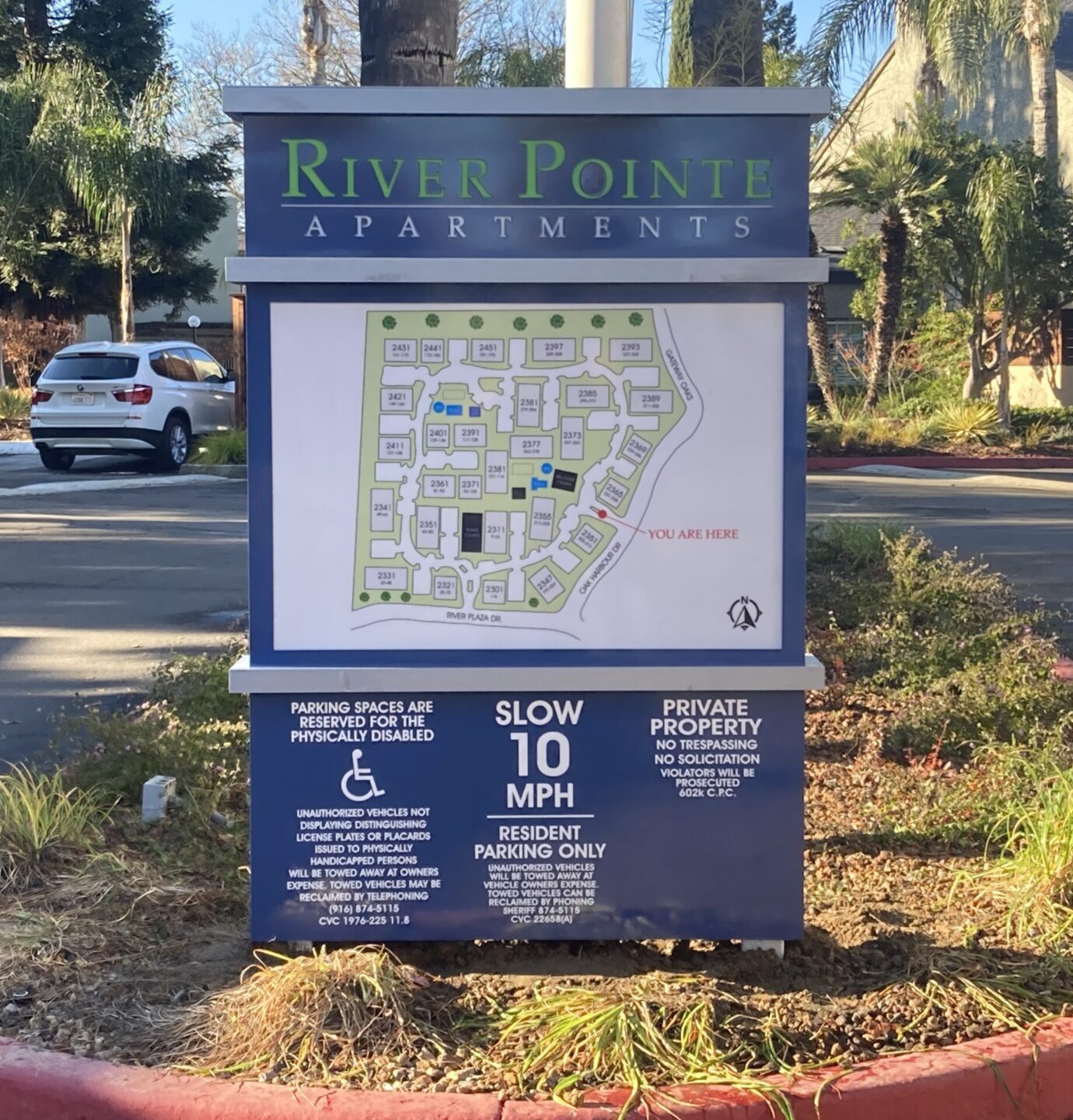 Map & Parking Signs Sacramento - Pacific West Signs